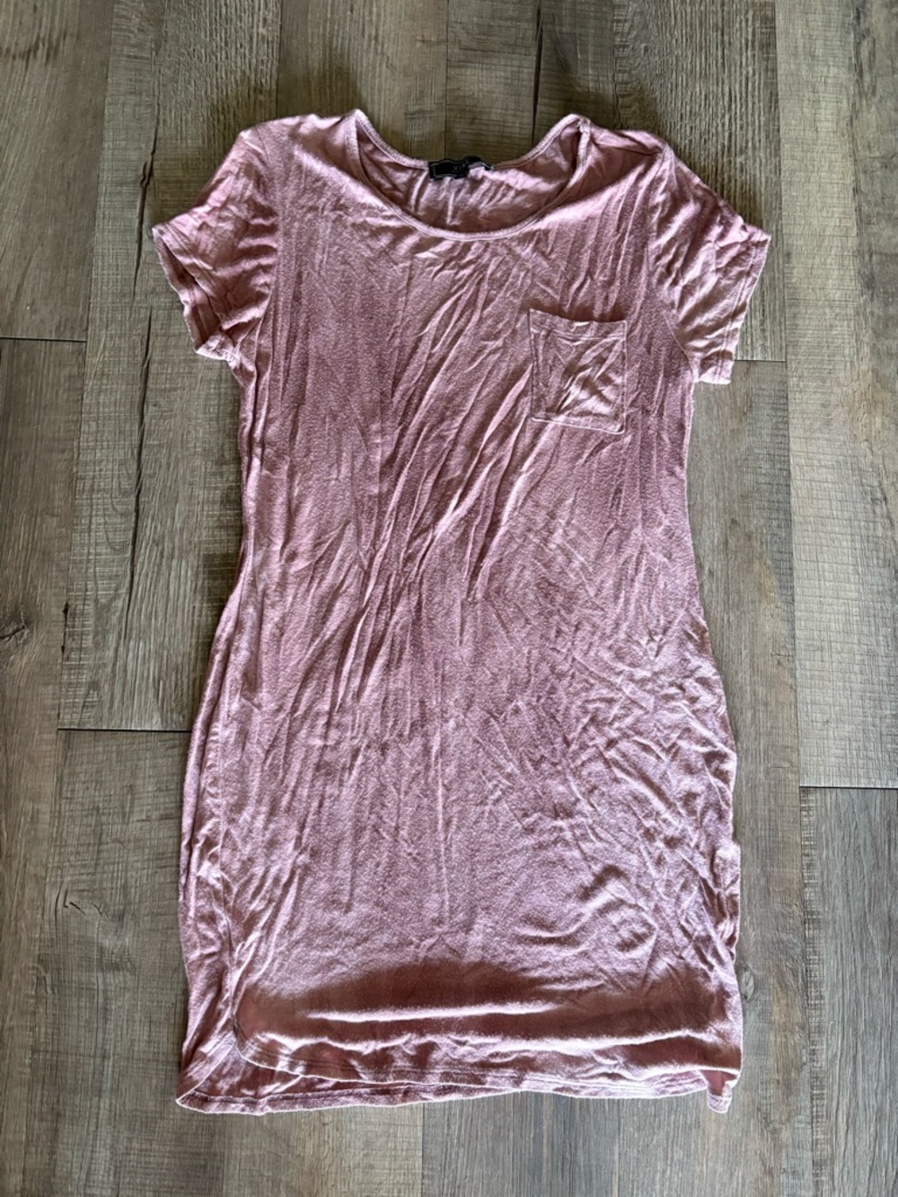 Vibe Mauve Pink Scoop Neck Dress
